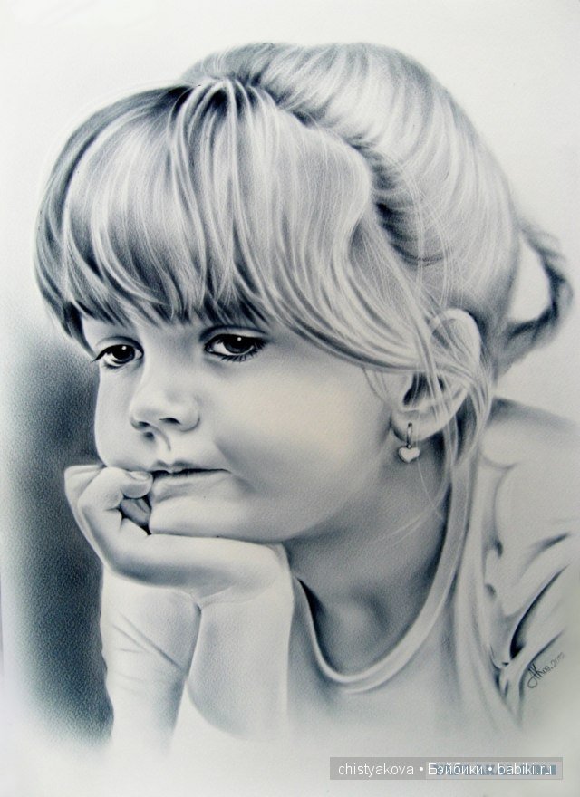 Работы сухой кистью художника Елены Коваленко