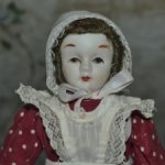 Маленькая винтажная фарфоровая куколка,Германия