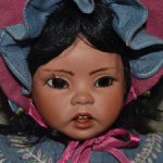 Фарфоровая кукла работы неизвестного мастера.