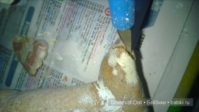 Попытка реставрации куклы из композита. Мастер-класс
