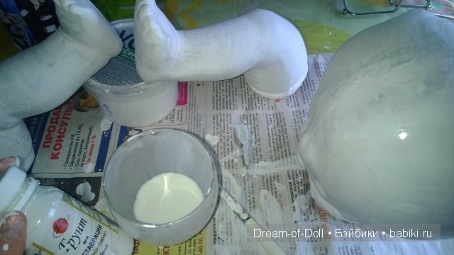 Попытка реставрации куклы из композита. Мастер-класс