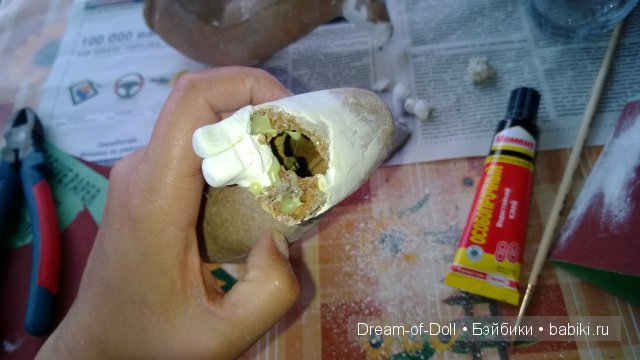 Попытка реставрации куклы из композита. Мастер-класс
