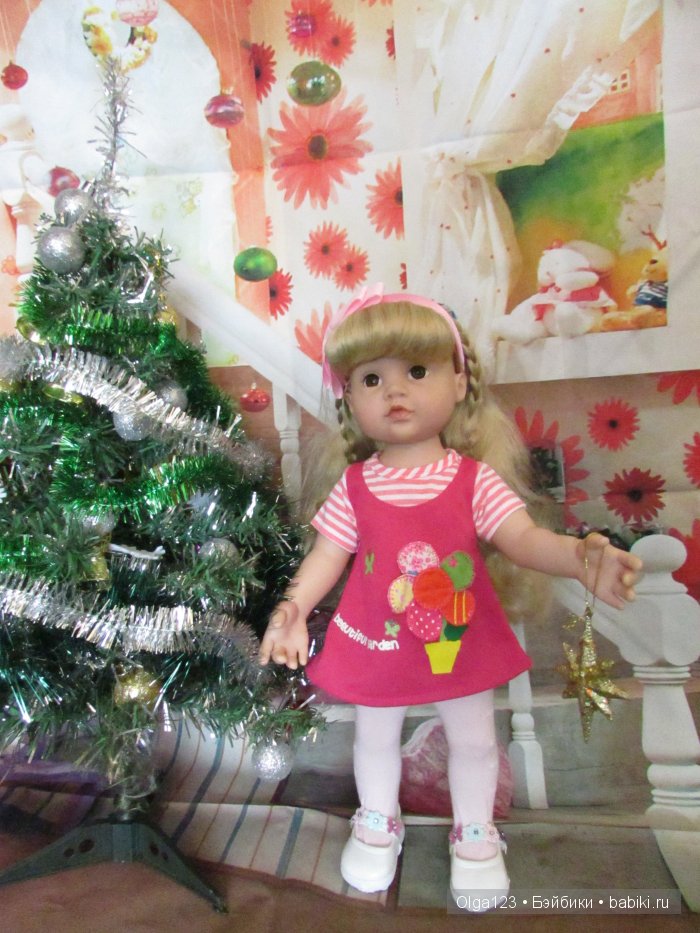 Мои нежные и очень красивые девочки от Gotz поздравляют всех с Новым 2016 Годом