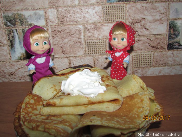 Мои маленькие Машеньки отмечают Масленицу (фото 4)