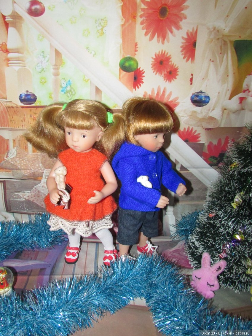 Мои дорогие и любимые Минушки Kathe Kruse от Sylvia Natterer празднуют Крещение Господне