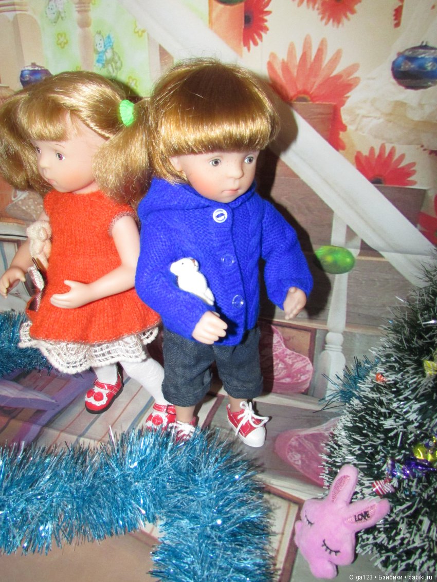 Мои дорогие и любимые Минушки Kathe Kruse от Sylvia Natterer празднуют Крещение Господне