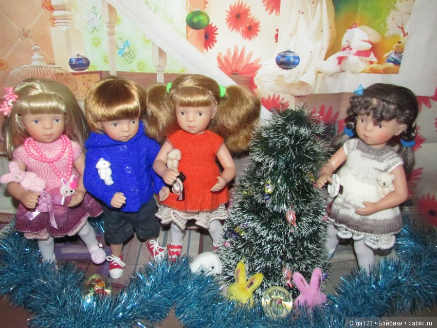 Мои дорогие и любимые Минушки Kathe Kruse от Sylvia Natterer празднуют Крещение Господне