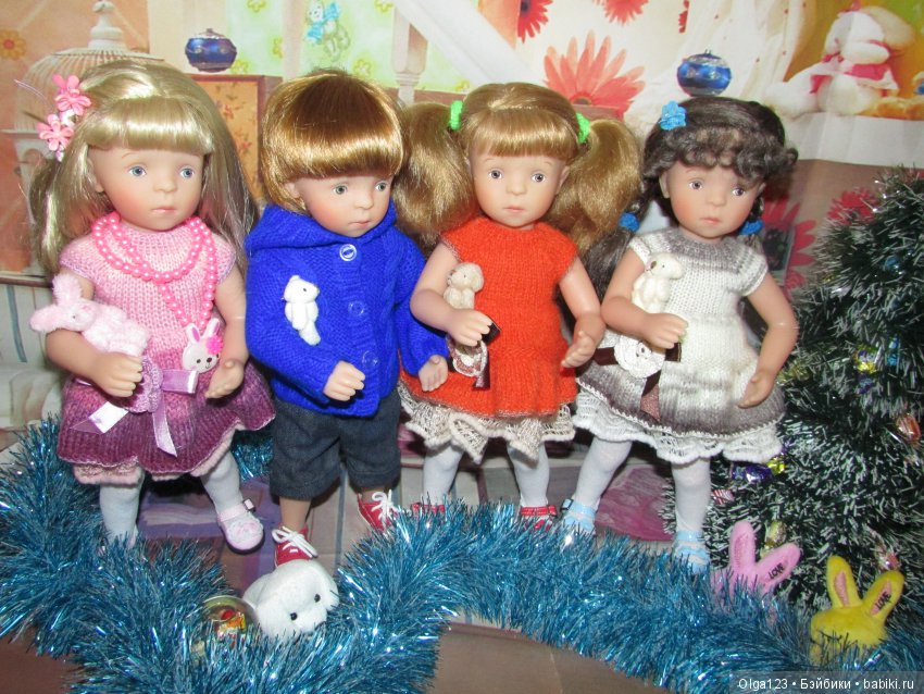 Мои дорогие и любимые Минушки Kathe Kruse от Sylvia Natterer празднуют Крещение Господне