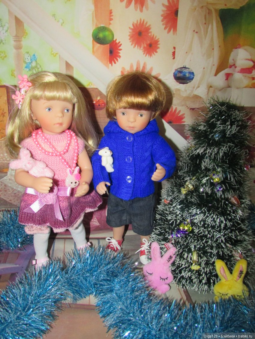 Мои дорогие и любимые Минушки Kathe Kruse от Sylvia Natterer празднуют Крещение Господне