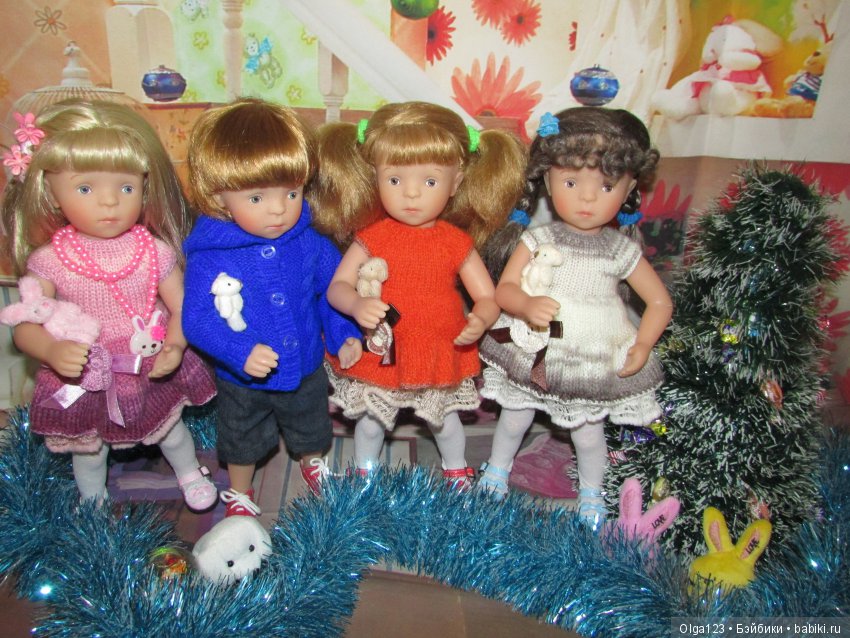 Мои дорогие и любимые Минушки Kathe Kruse от Sylvia Natterer празднуют Крещение Господне