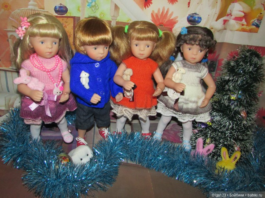 Мои дорогие и любимые Минушки Kathe Kruse от Sylvia Natterer празднуют Крещение Господне