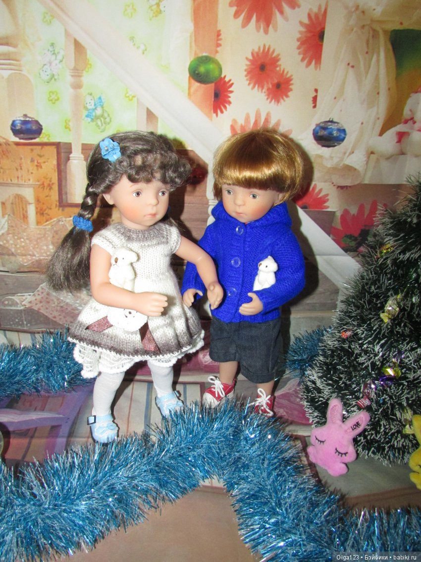 Мои дорогие и любимые Минушки Kathe Kruse от Sylvia Natterer празднуют Крещение Господне