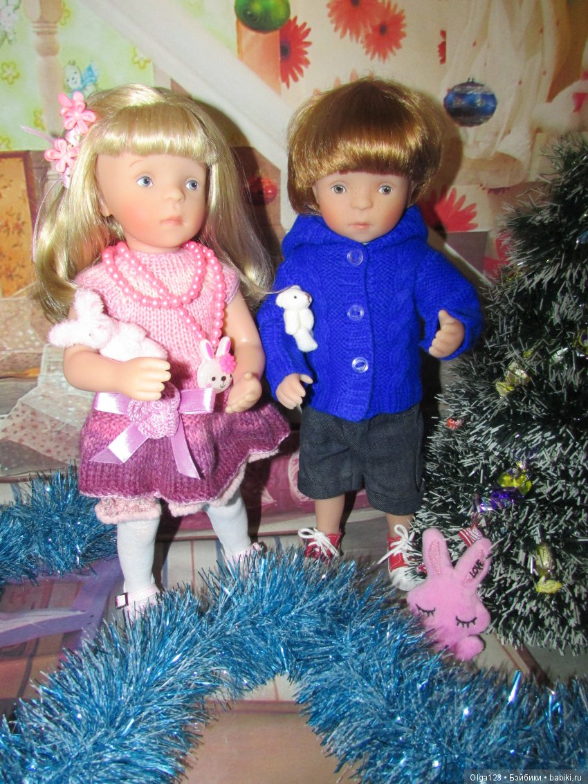 Мои дорогие и любимые Минушки Kathe Kruse от Sylvia Natterer празднуют Крещение Господне