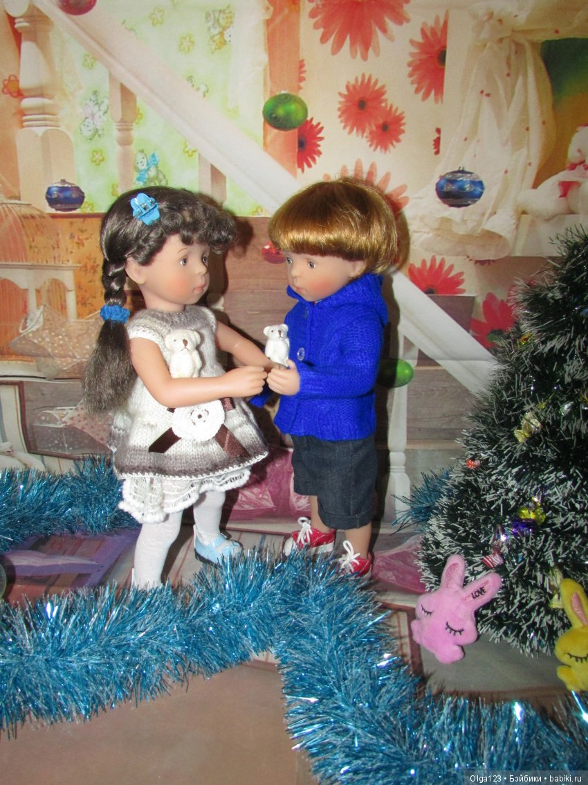 Мои дорогие и любимые Минушки Kathe Kruse от Sylvia Natterer празднуют Крещение Господне