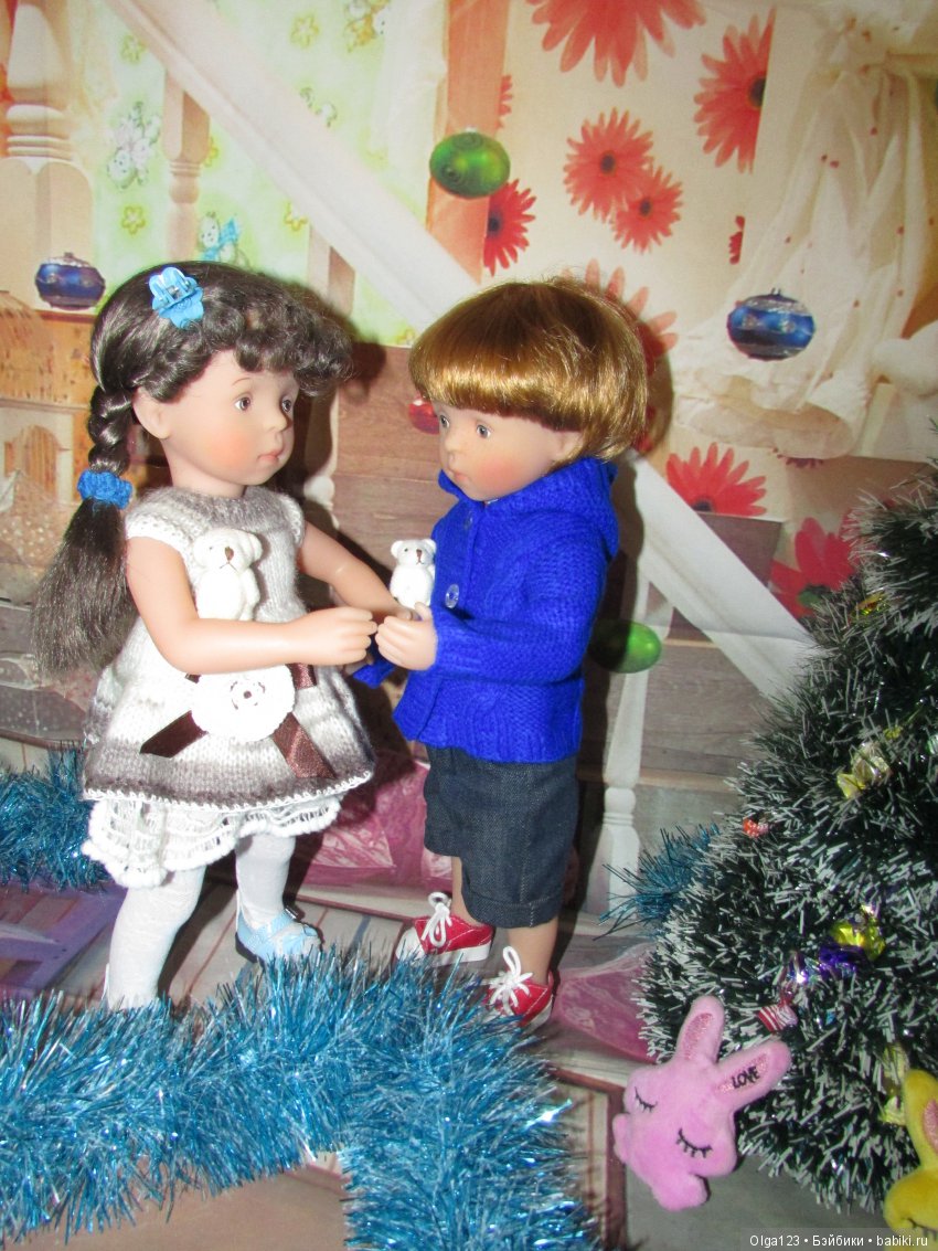 Мои дорогие и любимые Минушки Kathe Kruse от Sylvia Natterer празднуют Крещение Господне