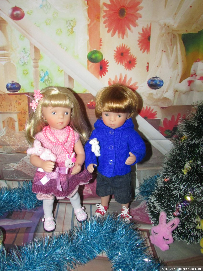 Мои дорогие и любимые Минушки Kathe Kruse от Sylvia Natterer празднуют Крещение Господне