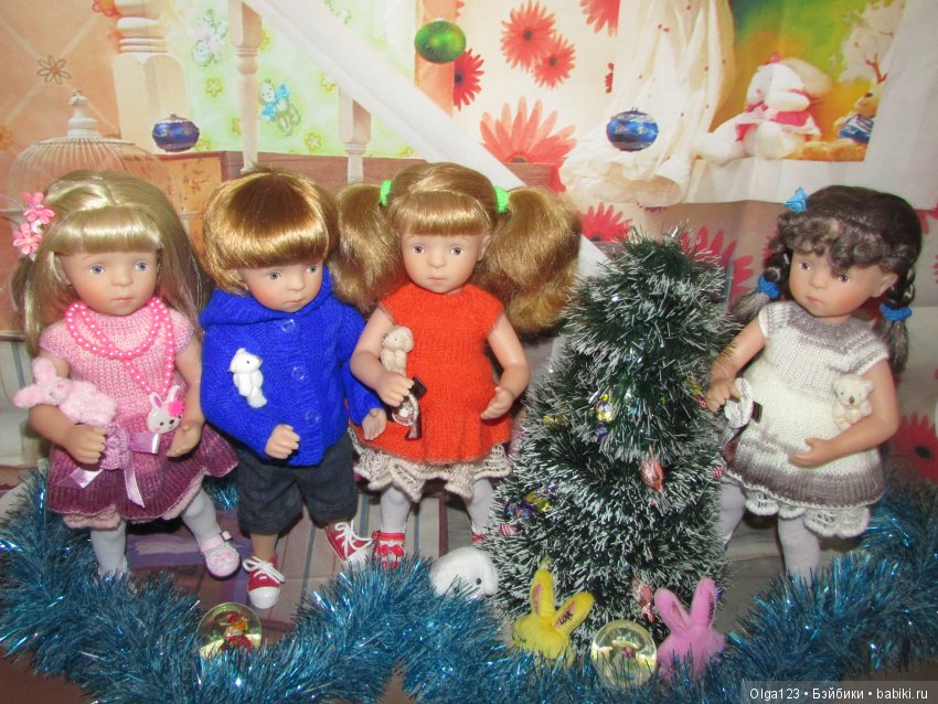 Мои дорогие и любимые Минушки Kathe Kruse от Sylvia Natterer празднуют Крещение Господне