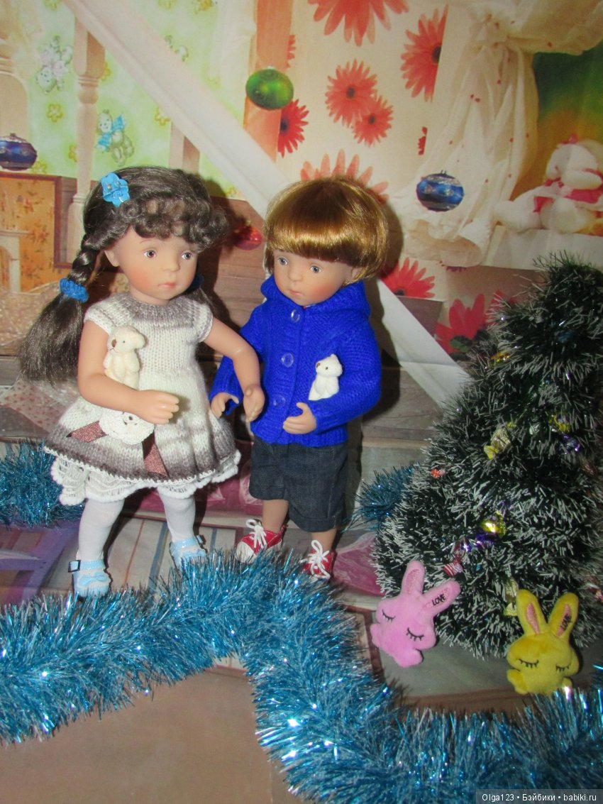 Мои дорогие и любимые Минушки Kathe Kruse от Sylvia Natterer празднуют Крещение Господне