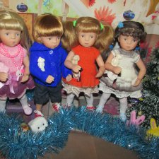 Мои дорогие и любимые Минушки Kathe Kruse от Sylvia Natterer празднуют Крещение Господне