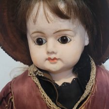 Невероятная ранняя антикварная кукла 1880-1890гг