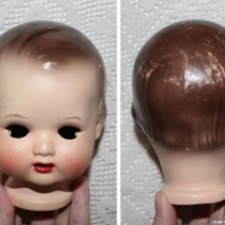 Большая антикварная кукла в родных сапожках, 1920-1940гг