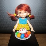 Готовимся к Светлому Христовому воскресению. Мастер класс по кукольной миниатюре - пасхальный кулич и яйца-крашенки