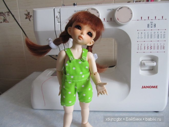 Мастер-класс по пошиву летнего комбинезона для куклы Литтлфи (BJD Fairyland LittleFee). Выкройка