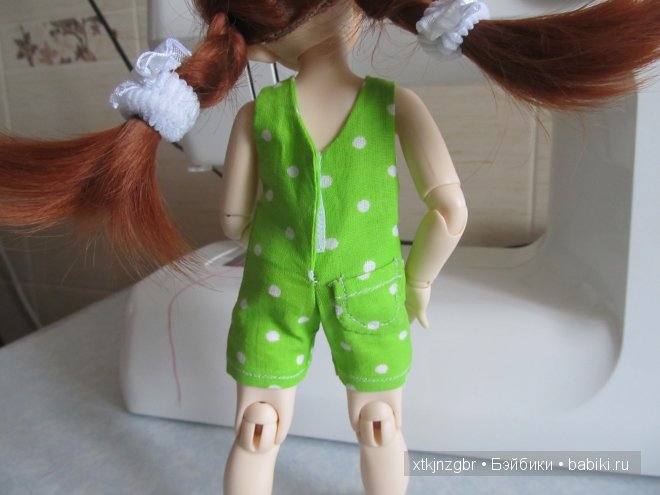 Мастер-класс по пошиву летнего комбинезона для куклы Литтлфи (BJD Fairyland LittleFee). Выкройка