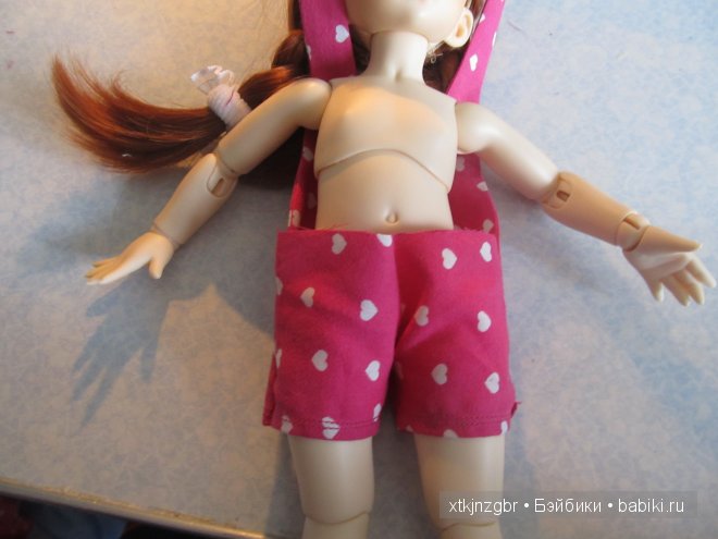 Мастер-класс по пошиву летнего комбинезона для куклы Литтлфи (BJD Fairyland LittleFee). Выкройка