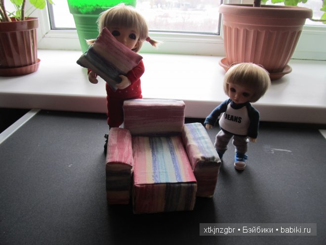 Кресло - кровать для кукол (фото 8)