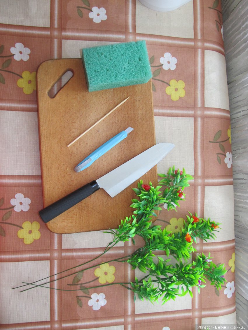 Клумба своими руками — Кукольная миниатюра своими руками: еда