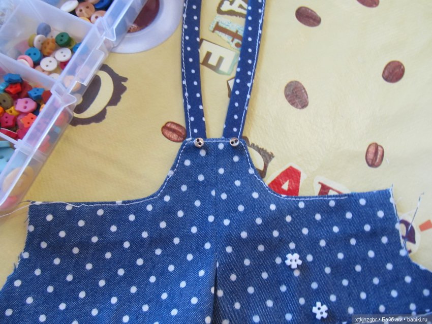 Летний комбинезон для Крузиков Kathe Kruse. МК и выкройка