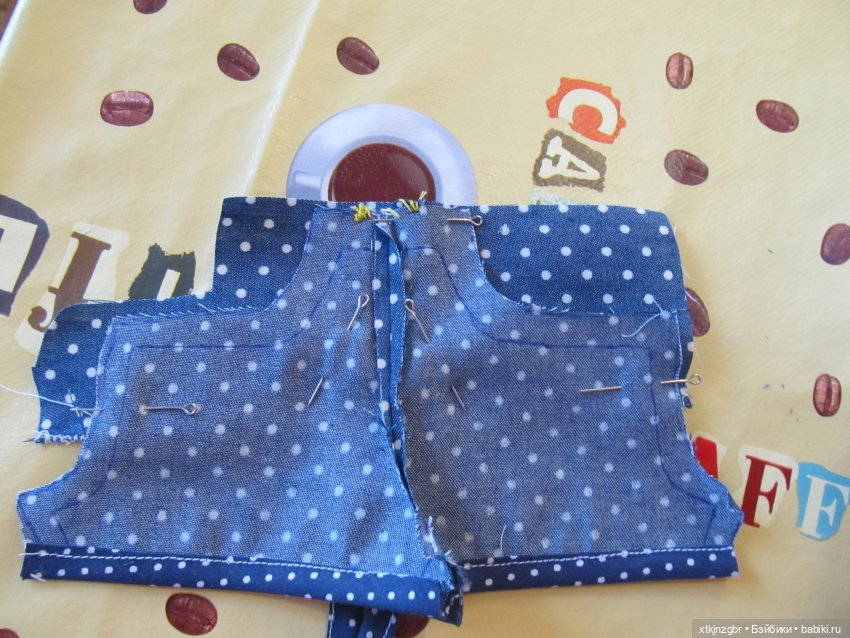 Летний комбинезон для Крузиков Kathe Kruse. МК и выкройка