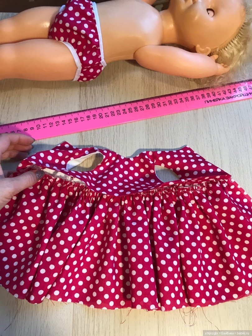 Как одеть большую куклу СССР. МК и выкройка