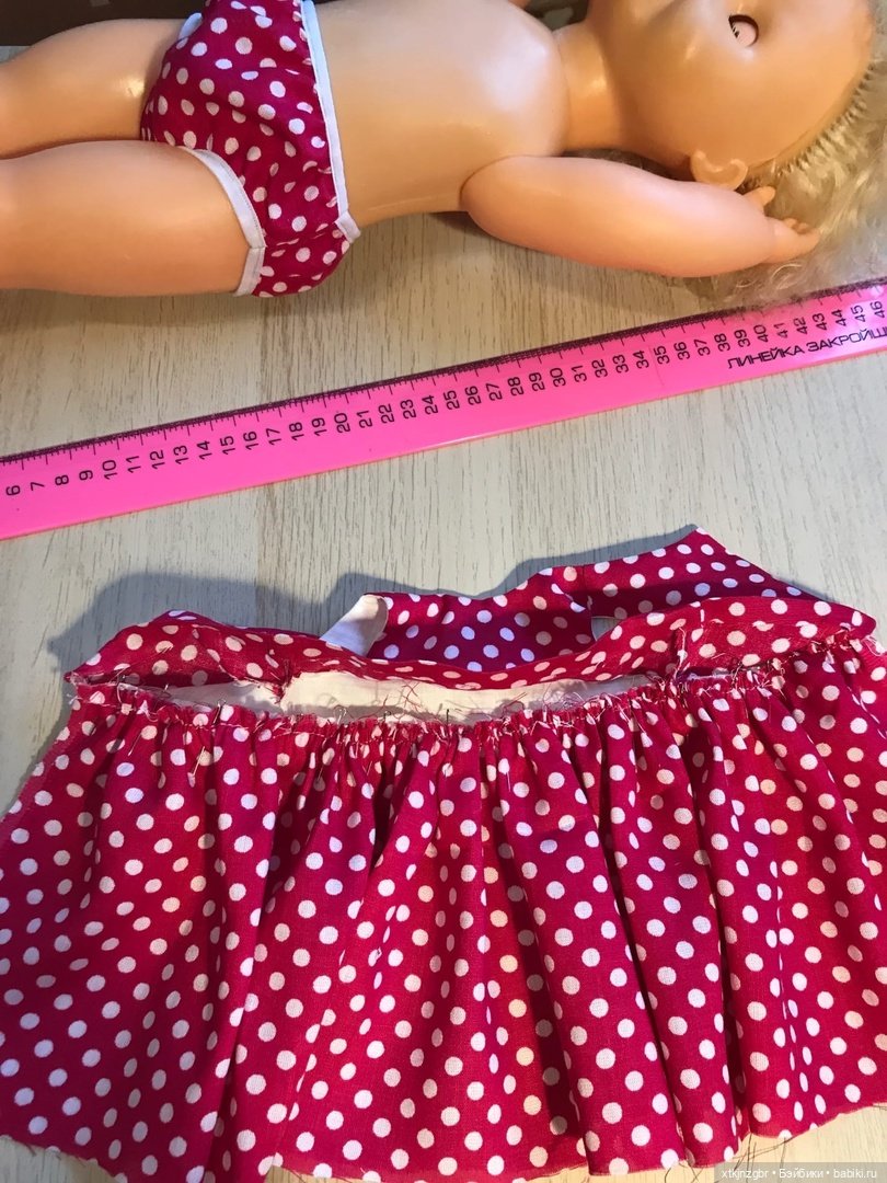 Как одеть большую куклу СССР. МК и выкройка