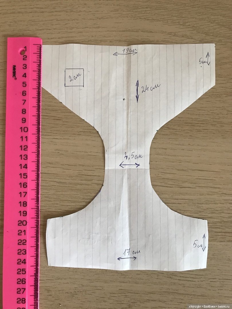 Как одеть большую куклу СССР. МК и выкройка (фото 2)