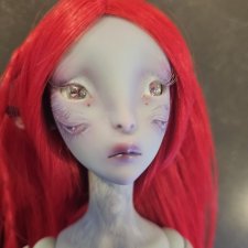 Ombre turquoise Grey OOAK BY Lillycat