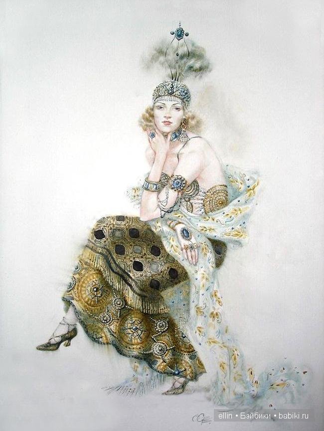 "Женщины стиля модерн". Акварели Светланы Овиновой (фото 10)