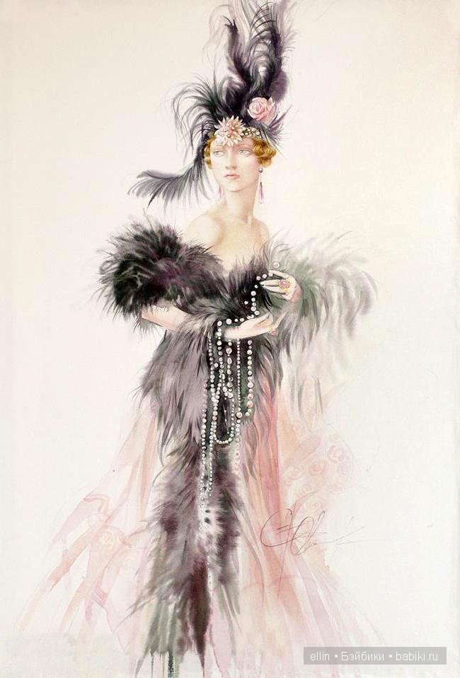 "Женщины стиля модерн". Акварели Светланы Овиновой