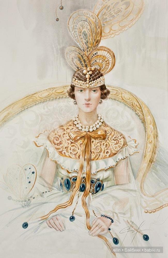 "Женщины стиля модерн". Акварели Светланы Овиновой (фото 4)