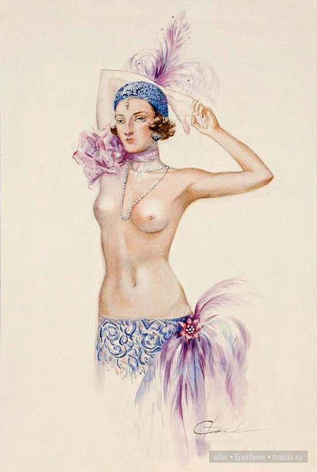 "Женщины стиля модерн". Акварели Светланы Овиновой (фото 5)