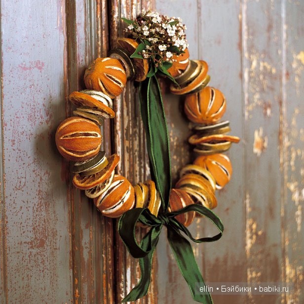 "Апельсиновое" настроение, или идеи декора к Новому году (фото 9)