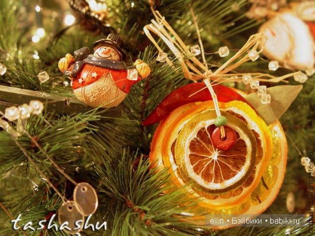 "Апельсиновое" настроение, или идеи декора к Новому году (фото 7)