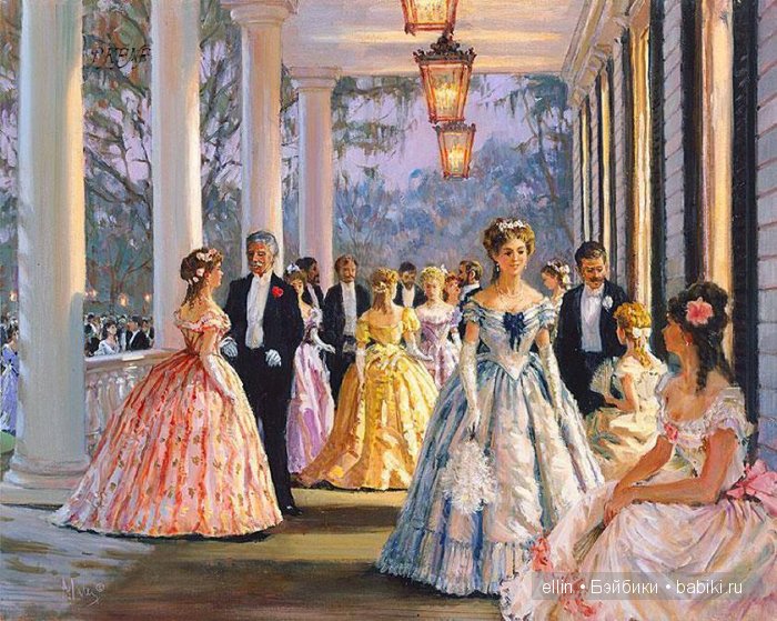 "Викторианская элегантность" картин Алана Мейли