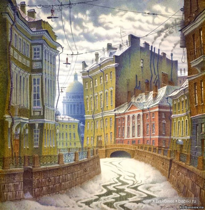 Петербург в акварелях художника Владимира Колбасова | Бэйбики Петербург в акварелях художника Владимира Колбасова (фото 4)