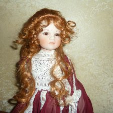 Великолепная фарфоровая кукла из Италии
