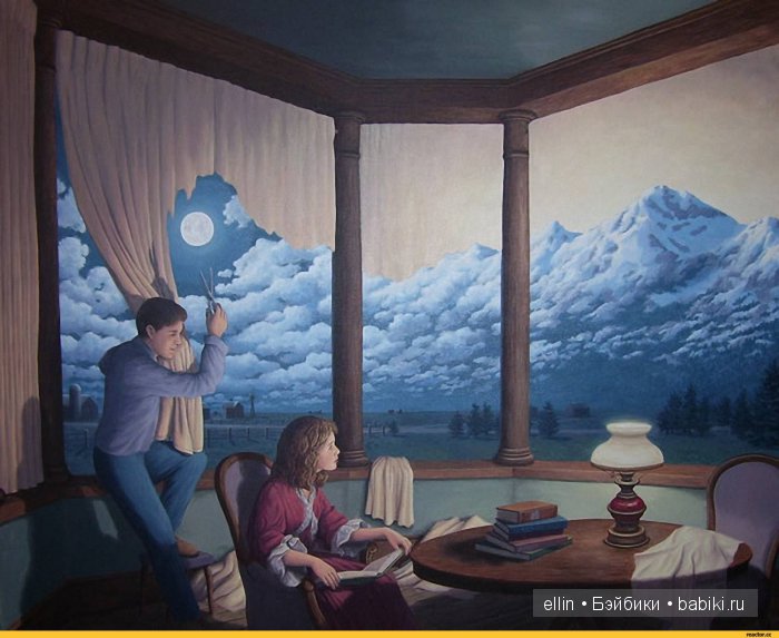 Картины-иллюзии художника Роба Гонсалвеса (Канада)