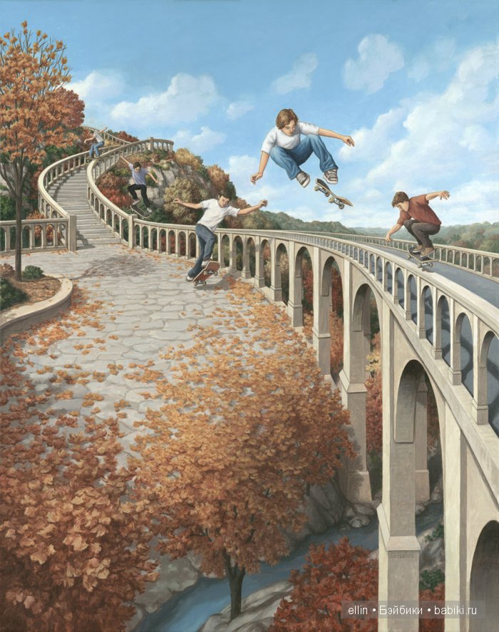 Картины-иллюзии художника Роба Гонсалвеса (Канада)