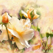 Цветочные акварели Alberto Guillen (Мексика)