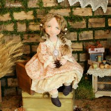 Коллекционные авторские текстильные куклы Наташи Ветковой, Курск